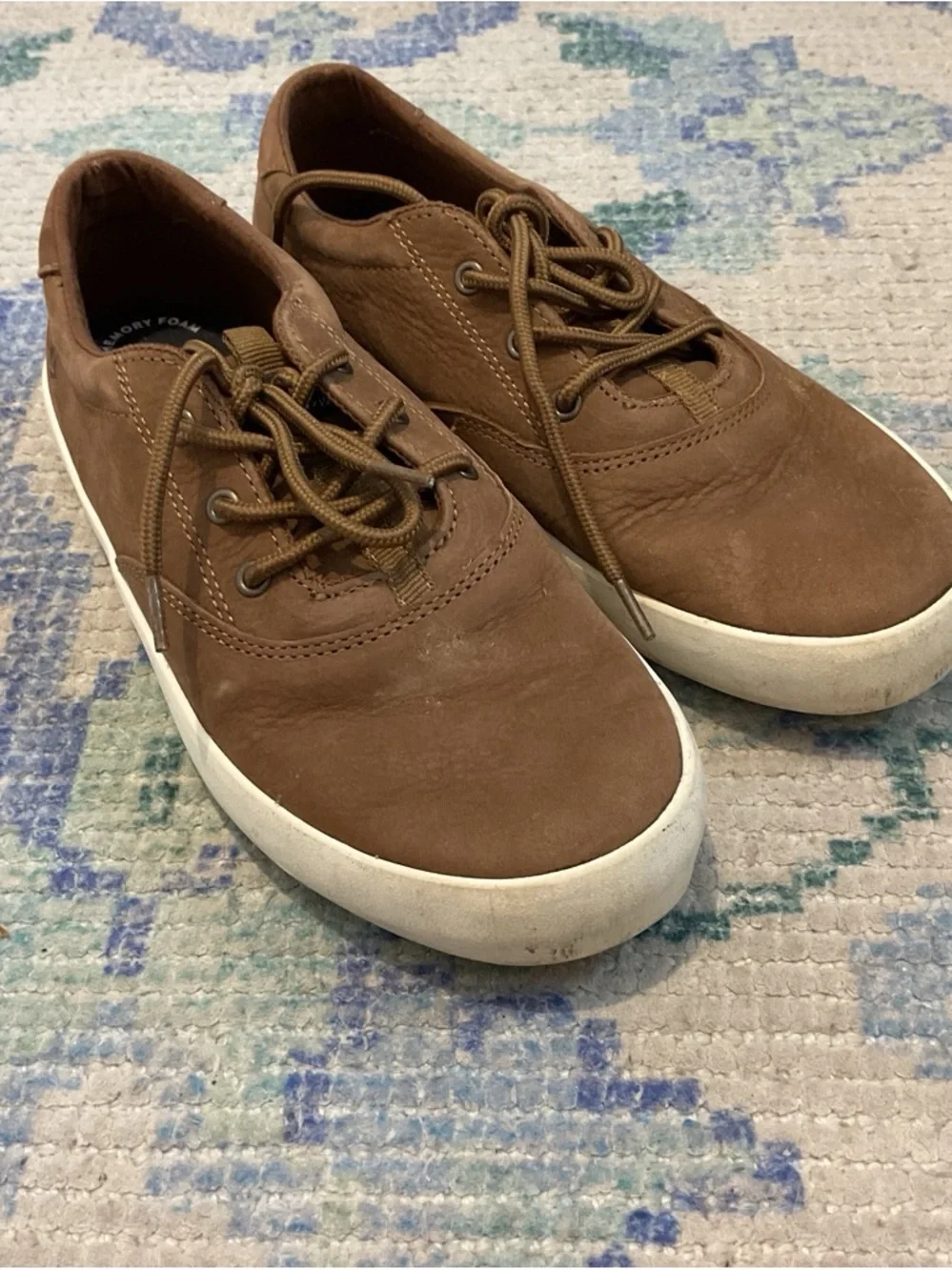 Sperry Brown Men's Lace-Up Casual Sneakers with White Sole